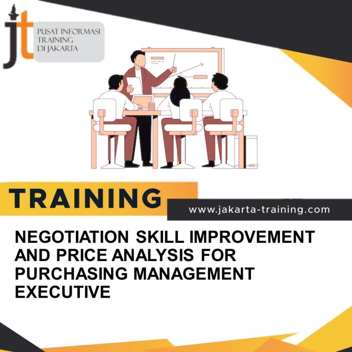 TRAINING NEGOTIATION SKILL IMPROVEMENT AND PRICE ANALYSIS FOR PURCHASING MANAGEMENT EXECUTIVE