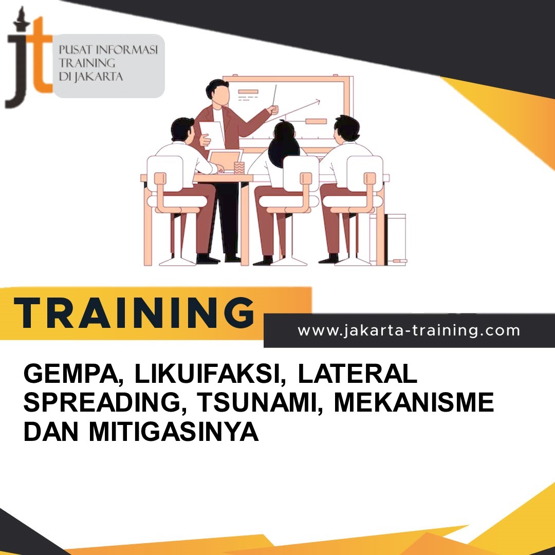 TRAINING GEMPA, LIKUIFAKSI, LATERAL SPREADING, TSUNAMI, MEKANISME DAN MITIGASINYA